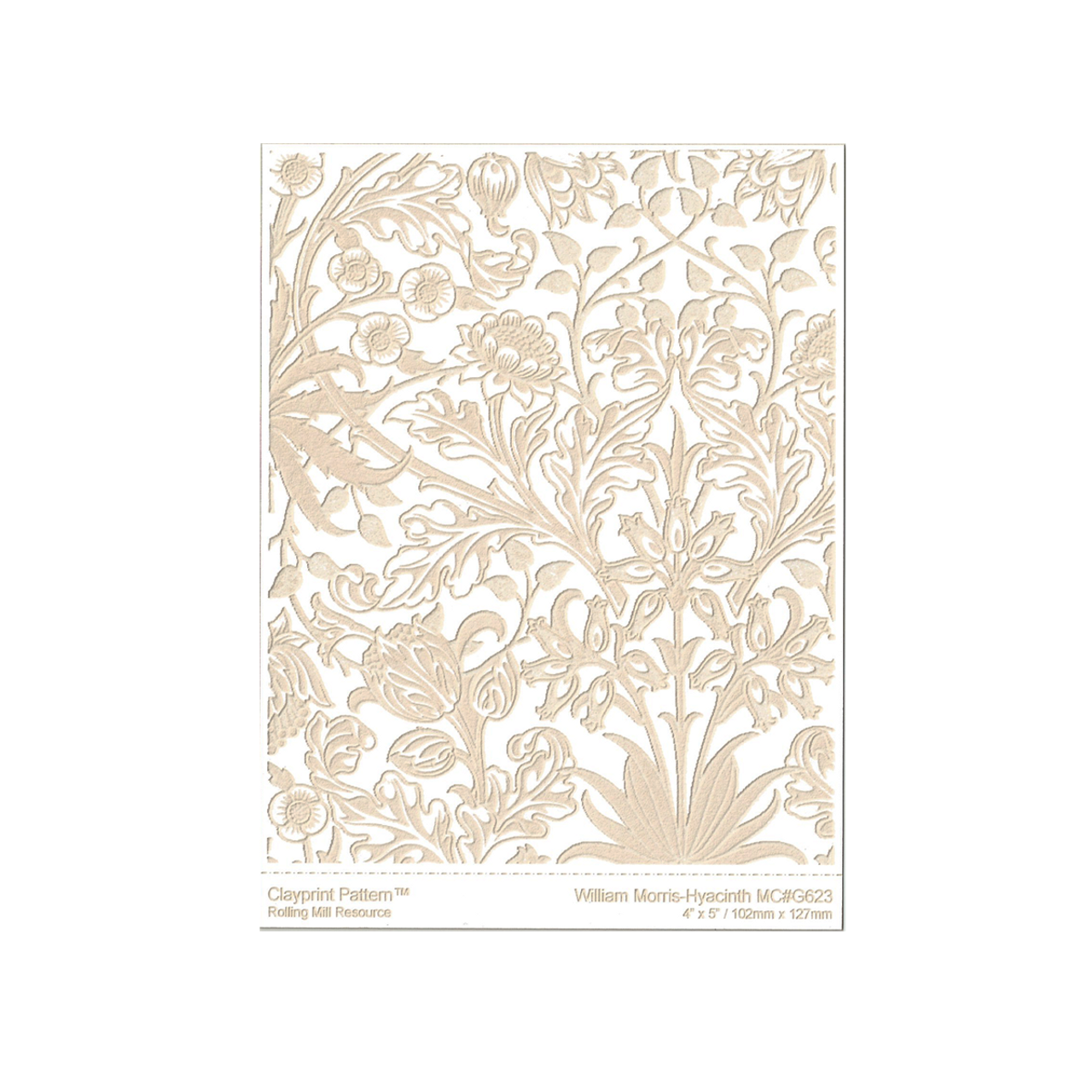 RMR Laser Tekstur Paper - William Morris - Hyacinth – Metal Clay Studio
